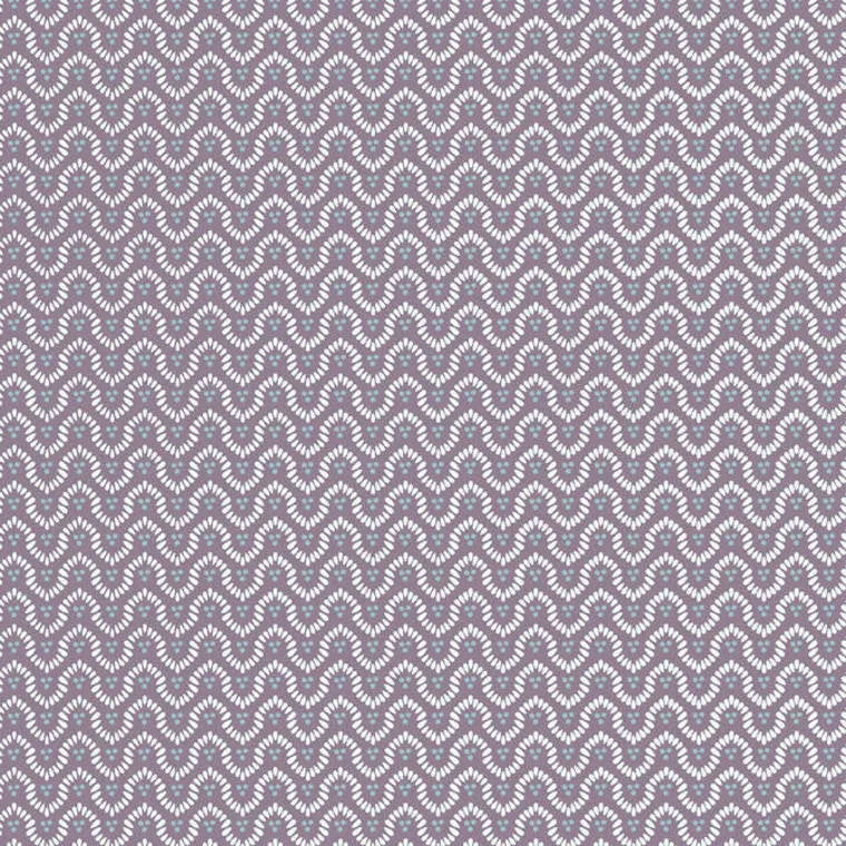 Closeup of a wallpaper showing its Art-Deco, Geometric, Two-tone pattern, color, and subtle texture.