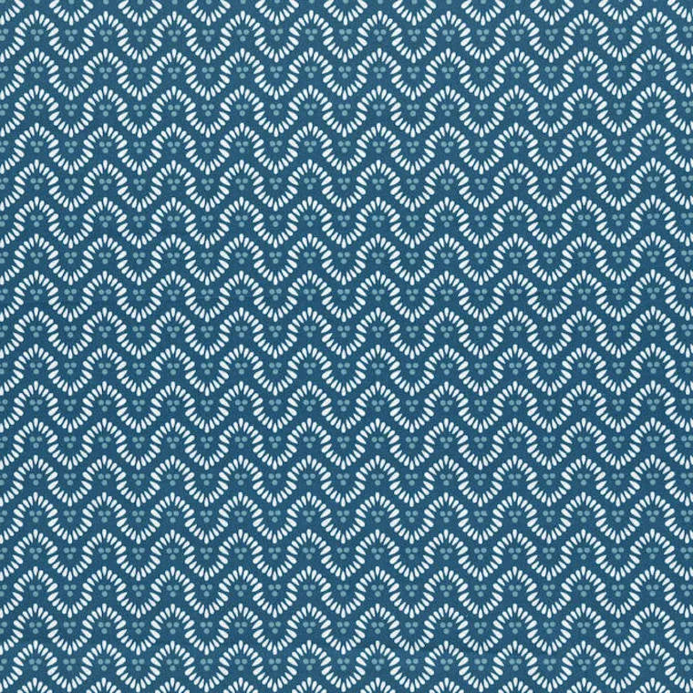 Closeup of a wallpaper showing its Art-Deco, Geometric, Two-tone pattern, color, and subtle texture.