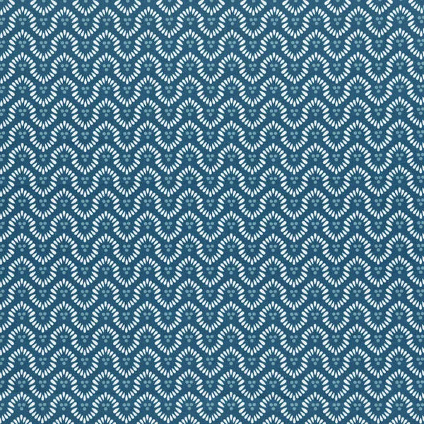 Closeup of a wallpaper showing its Art-Deco, Geometric, Two-tone pattern, color, and subtle texture.