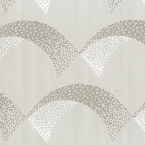 Closeup of a wallpaper showing its Contemporary pattern, color, and subtle texture.