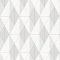 Closeup of a wallpaper showing its Contemporary, Geometric, Multicolour, Neutrals, Two-tone pattern, color, and subtle texture.