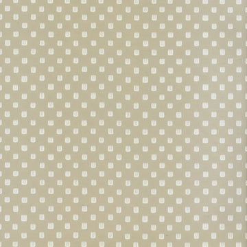 Closeup of a wallpaper showing its Contemporary, Dots, Neutrals, Taupe, Two-tone pattern, color, and subtle texture.