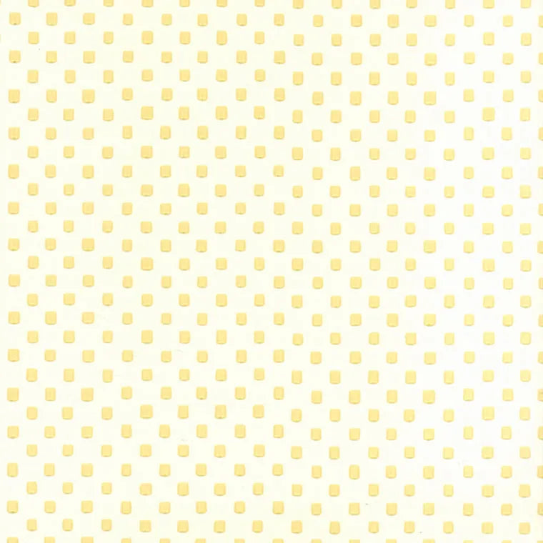 Closeup of a wallpaper showing its Contemporary, Dots, Sun-Kissed, Two-tone, Yellow pattern, color, and subtle texture.