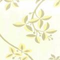 Closeup of a wallpaper showing its Contemporary, Floral, Sun-Kissed, Two-tone, Yellow pattern, color, and subtle texture.