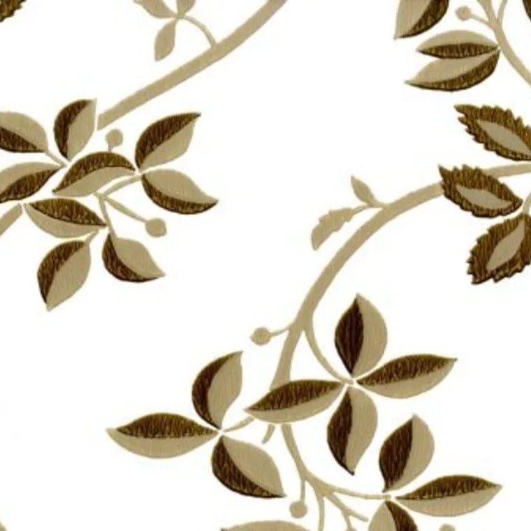 Closeup of a wallpaper showing its Brown, Contemporary, Floral, Two-tone pattern, color, and subtle texture.