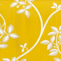 Closeup of a wallpaper showing its Contemporary, Floral, Sun-Kissed, Two-tone, Yellow pattern, color, and subtle texture.