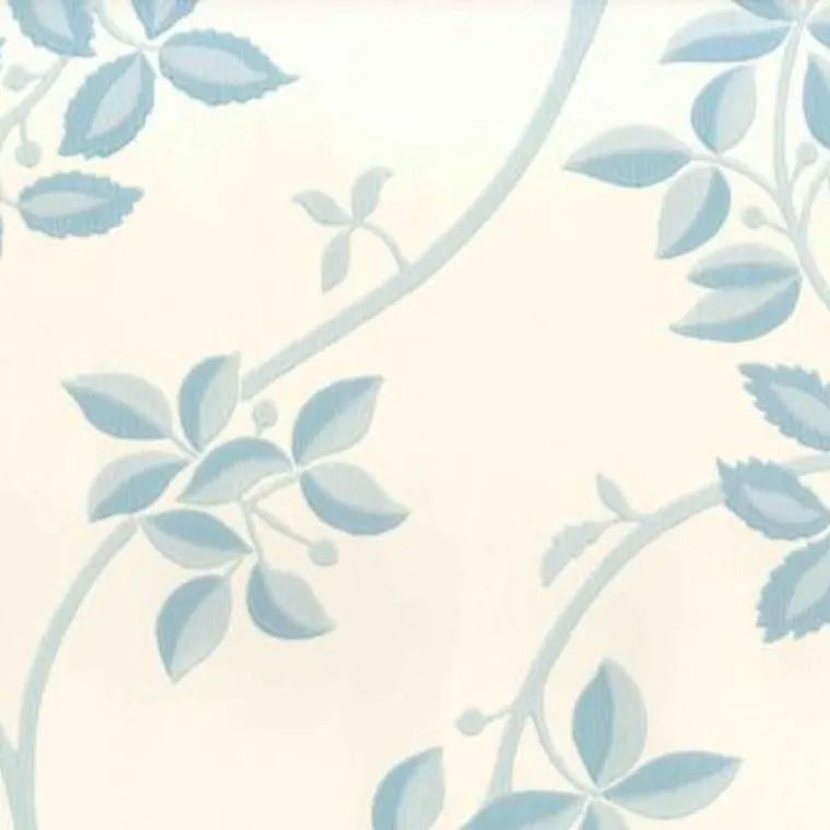 Closeup of a wallpaper showing its Blue, Contemporary, Floral, Two-tone pattern, color, and subtle texture.