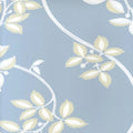 Closeup of a wallpaper showing its Blue, Contemporary, Floral, Two-tone pattern, color, and subtle texture.