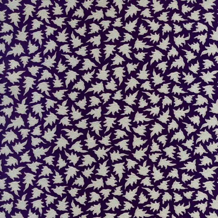 Closeup of a wallpaper showing its Contemporary, Geometric, Purple, Two-tone pattern, color, and subtle texture.