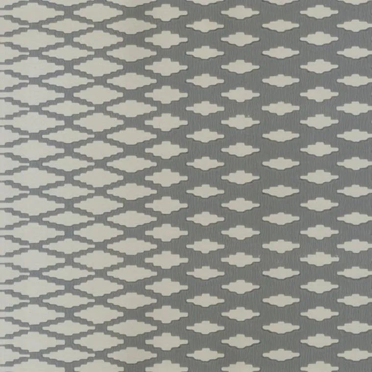 Closeup of a wallpaper showing its Contemporary, Geometric, Green, Two-tone pattern, color, and subtle texture.