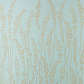 Closeup of a wallpaper showing its Blue, Contemporary, Floral, Nature, Two-tone pattern, color, and subtle texture.