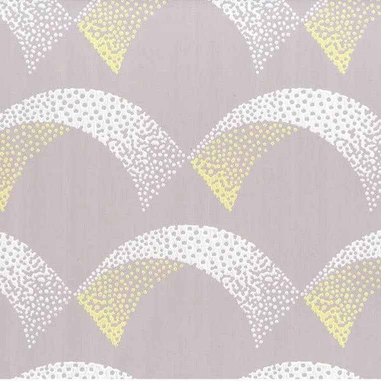 Closeup of a wallpaper showing its Contemporary pattern, color, and subtle texture.