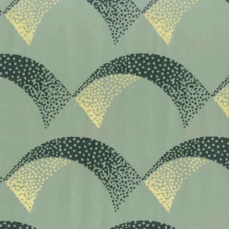 Closeup of a wallpaper showing its Contemporary pattern, color, and subtle texture.