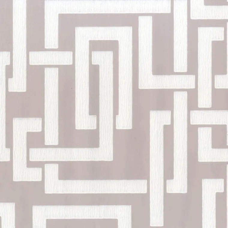 Closeup of a wallpaper showing its Contemporary, Geometric, Two-tone pattern, color, and subtle texture.