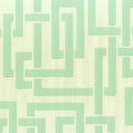 Closeup of a wallpaper showing its Contemporary, Geometric, Green, Two-tone pattern, color, and subtle texture.