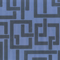 Closeup of a wallpaper showing its Blue, Contemporary, Geometric, Two-tone pattern, color, and subtle texture.