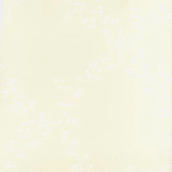 Closeup of a wallpaper showing its Floral, Neutrals, Trellis, Yellow pattern, color, and subtle texture.