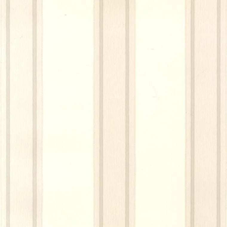 Closeup of a wallpaper showing its Contemporary, Neutrals, Stripes pattern, color, and subtle texture.