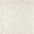 Closeup of a wallpaper showing its Damask, Neutrals pattern, color, and subtle texture.