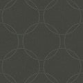 Closeup of a wallpaper showing its Black, Circles, Contemporary, Geometric, Monochrome pattern, color, and subtle texture.