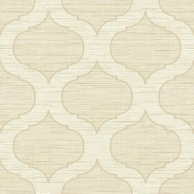 Closeup of a wallpaper showing its Nature, Neutrals, Textile, Two-tone pattern, color, and subtle texture.