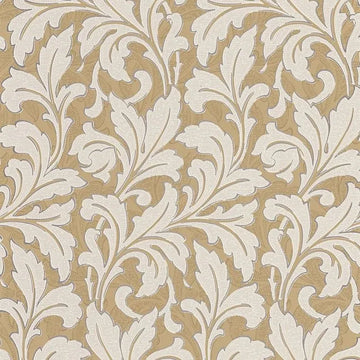 Closeup of a wallpaper showing its Floral, Neutrals, Two-tone pattern, color, and subtle texture.