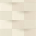 Closeup of a wallpaper showing its Contemporary, Geometric, Neutrals, Two-tone pattern, color, and subtle texture.