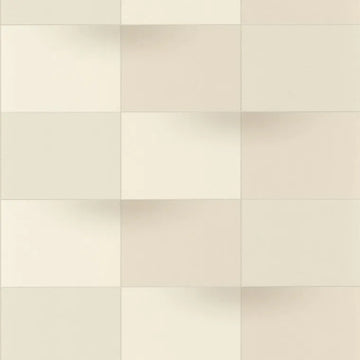 Closeup of a wallpaper showing its Contemporary, Geometric, Neutrals, Two-tone pattern, color, and subtle texture.