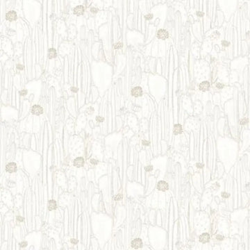 Closeup of a wallpaper showing its Contemporary, Neutrals, Two-tone pattern, color, and subtle texture.