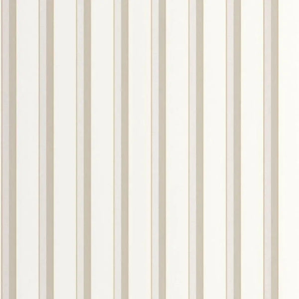 Closeup of a wallpaper showing its Contemporary, Neutrals, Stripes, Two-tone pattern, color, and subtle texture.