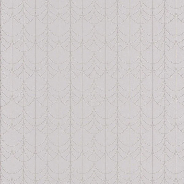 Closeup of a wallpaper showing its Art-Deco, Contemporary, Neutrals, Unicolour pattern, color, and subtle texture.