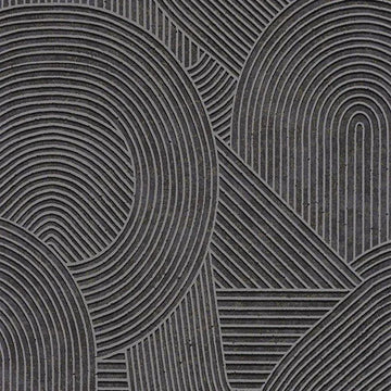 Closeup of a wallpaper showing its Art-Deco, Contemporary, Dramatic, Geometric, Monochrome, Unicolour pattern, color, and subtle texture.