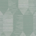 Closeup of a wallpaper showing its Art-Deco, Contemporary, Geometric, Two-tone pattern, color, and subtle texture.