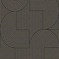 Closeup of a wallpaper showing its Art-Deco, Black, Contemporary, Monochrome pattern, color, and subtle texture.