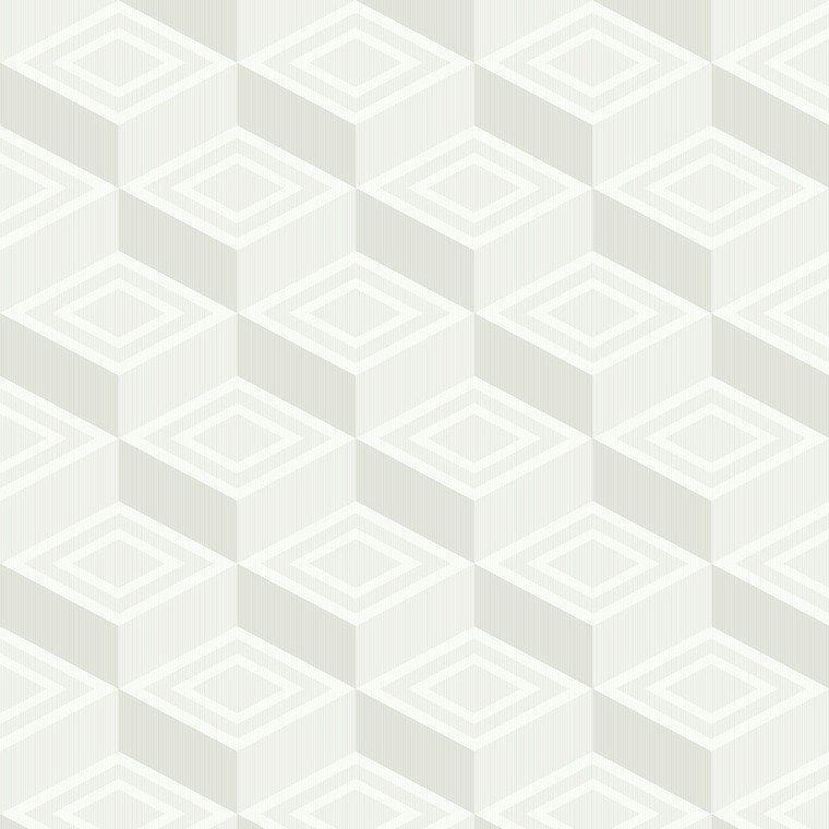 Closeup of a wallpaper showing its Contemporary, Geometric, Monochrome, Unicolour pattern, color, and subtle texture.