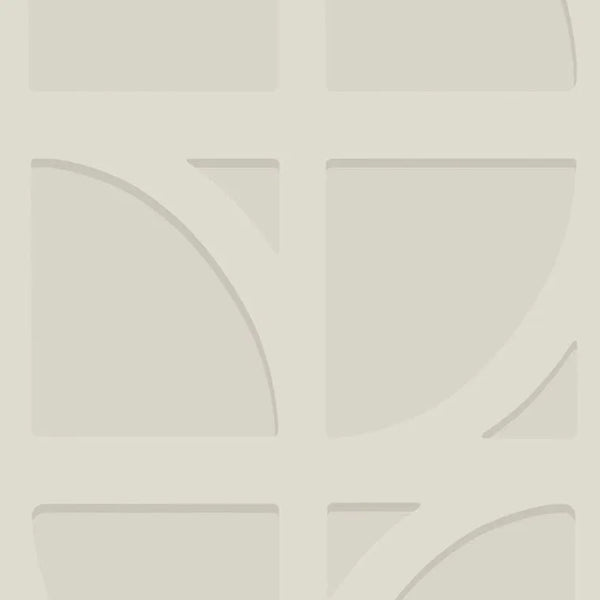 Closeup of a wallpaper showing its Art-Deco, Contemporary, Geometric, Neutrals, Unicolour pattern, color, and subtle texture.