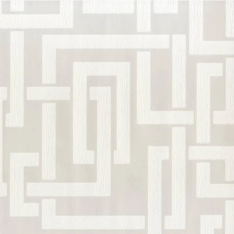 Closeup of a wallpaper showing its Contemporary, Geometric, Monochrome, Two-tone pattern, color, and subtle texture.