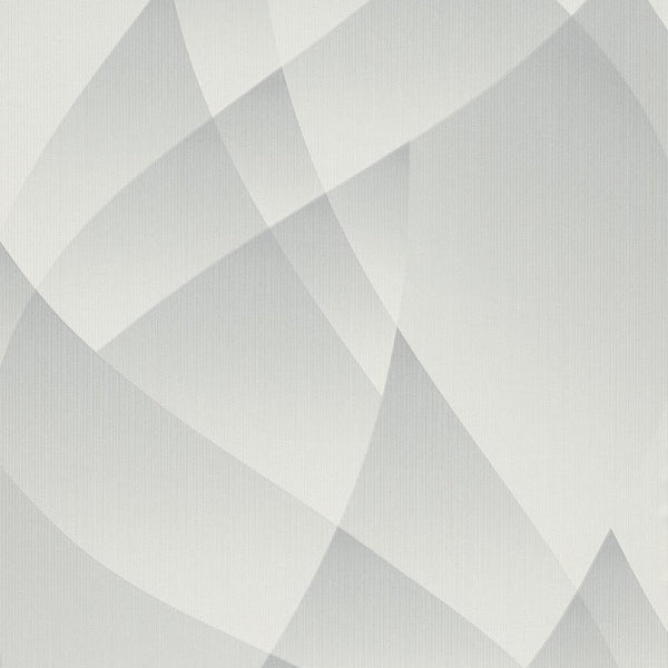 Erismann Fashion For Walls 4 10374-31 light grey geometric wallpaper with layered polygonal shapes and a subtle texture.