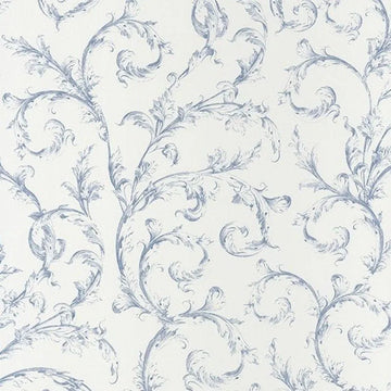 Closeup of a wallpaper showing its Floral, Two-tone pattern, color, and subtle texture.