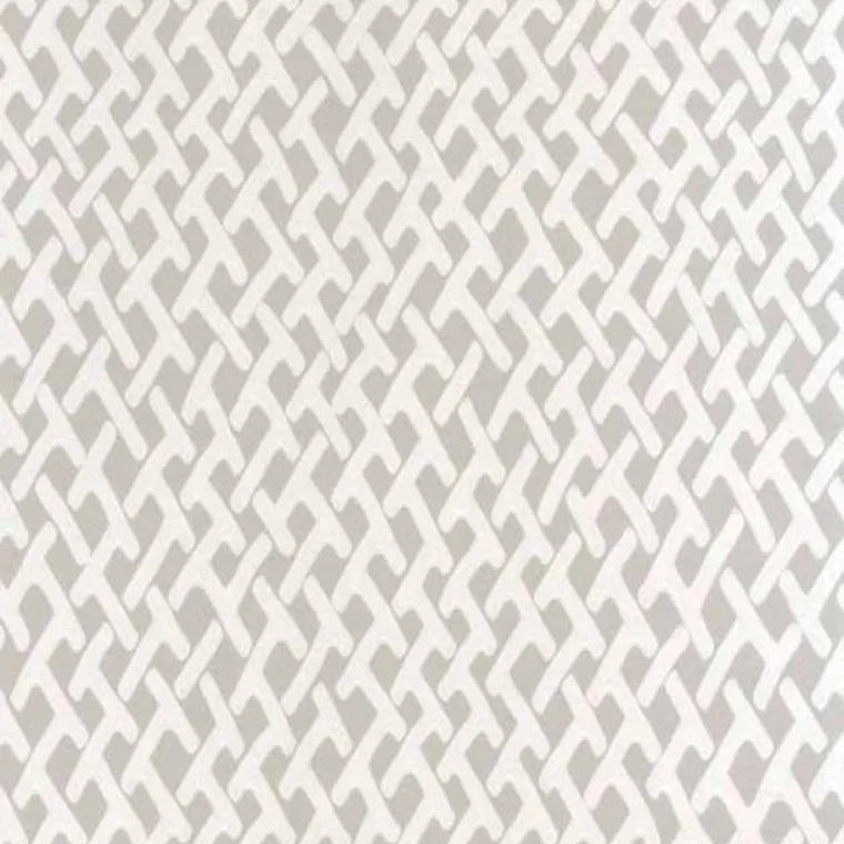 Closeup of a wallpaper showing its Contemporary, Floral, Geometric, Neutrals pattern, color, and subtle texture.