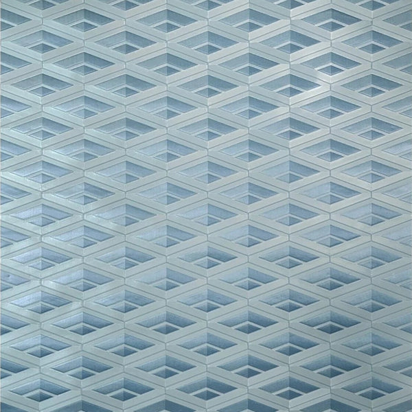 Diamond 3D blue and silver wallpaper