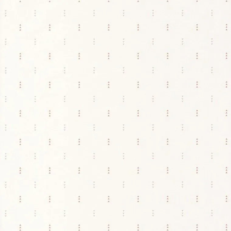 Closeup of a wallpaper showing its Dots, Kids, Neutrals, Two-tone pattern, color, and subtle texture.