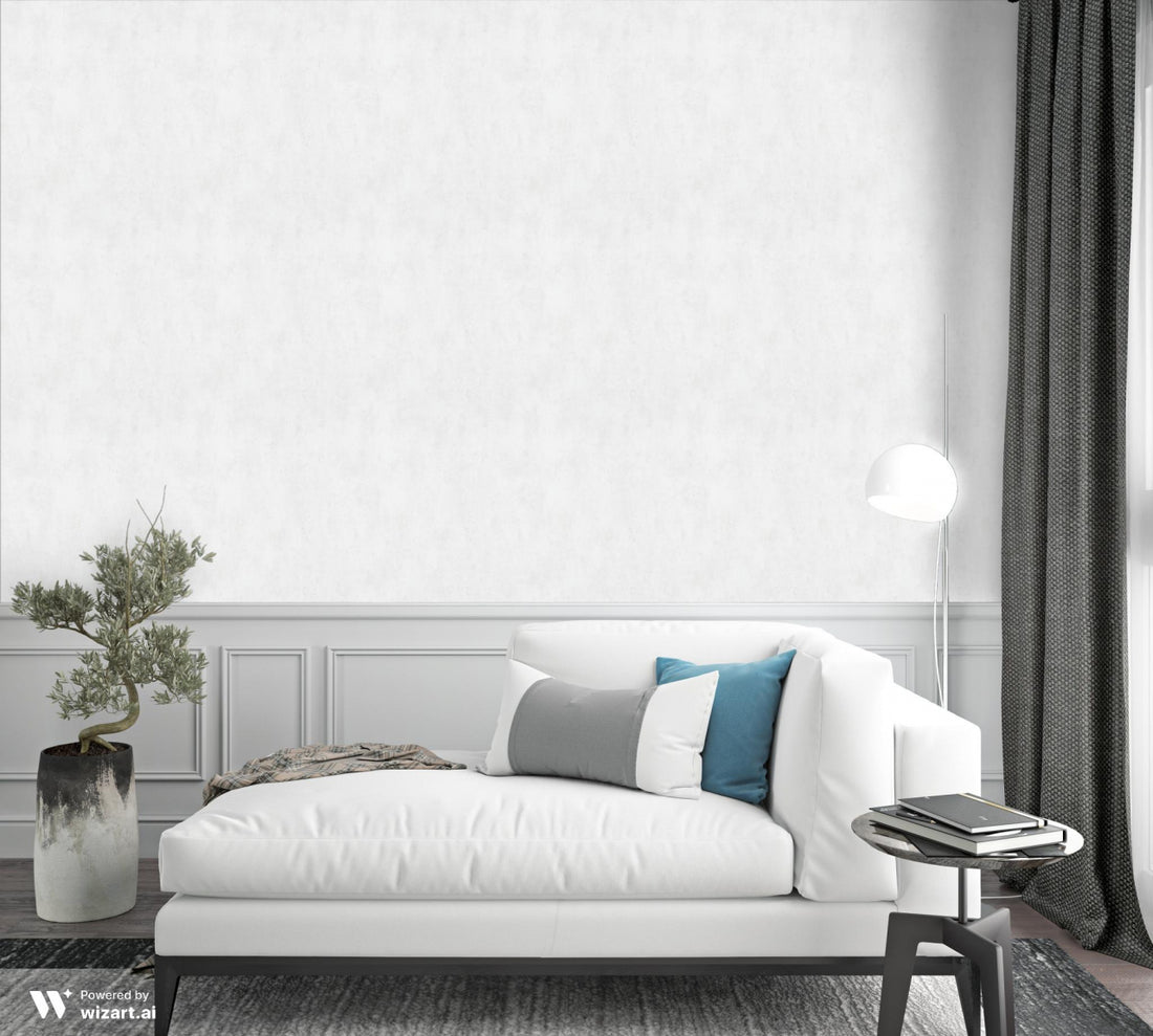 Marburg City Glam 32611 white concrete-look textured wallpaper