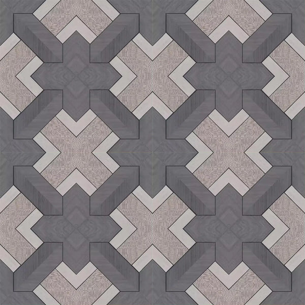 Wallpaper installed in a room showing its full pattern, color