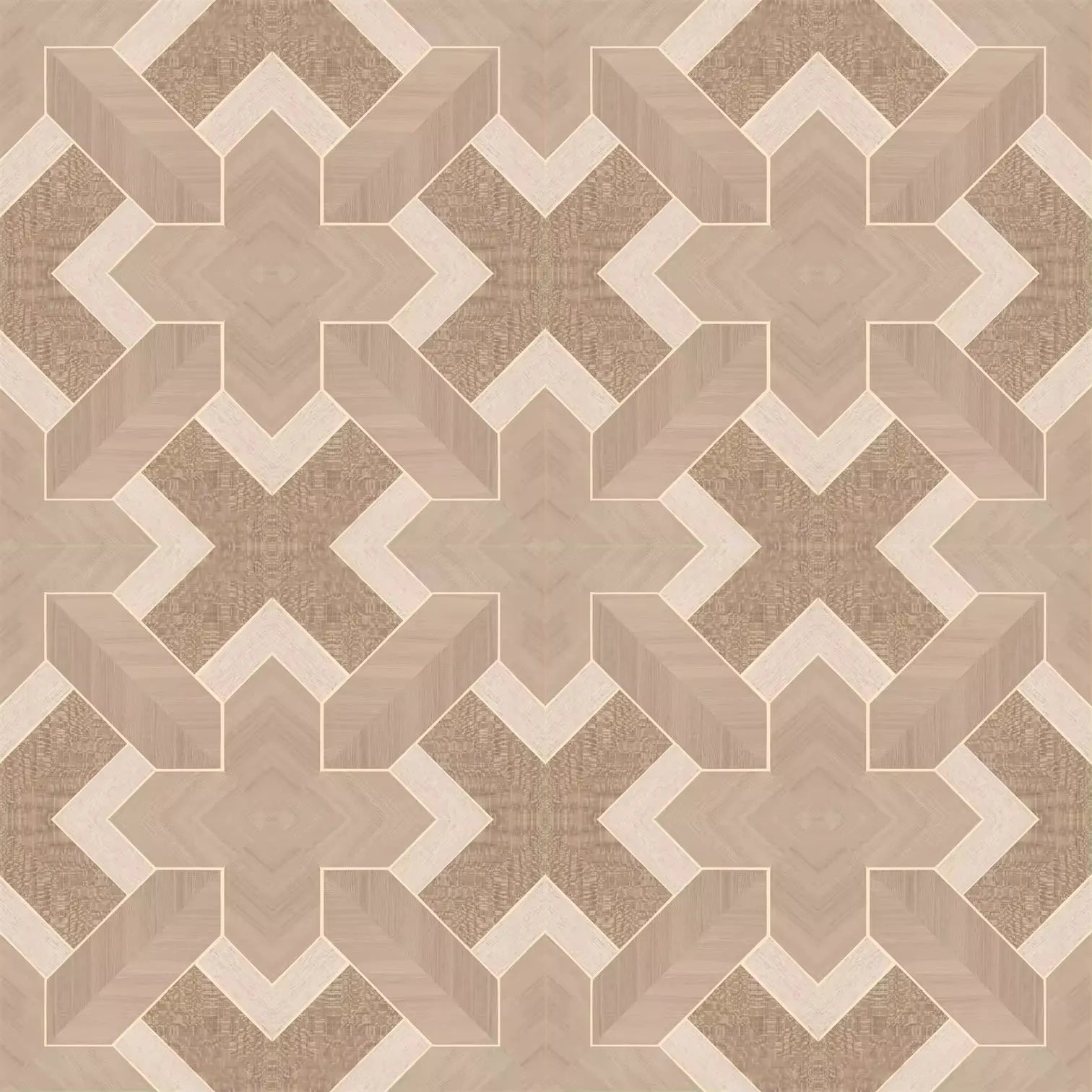 Wallpaper installed in a room showing its full pattern, color