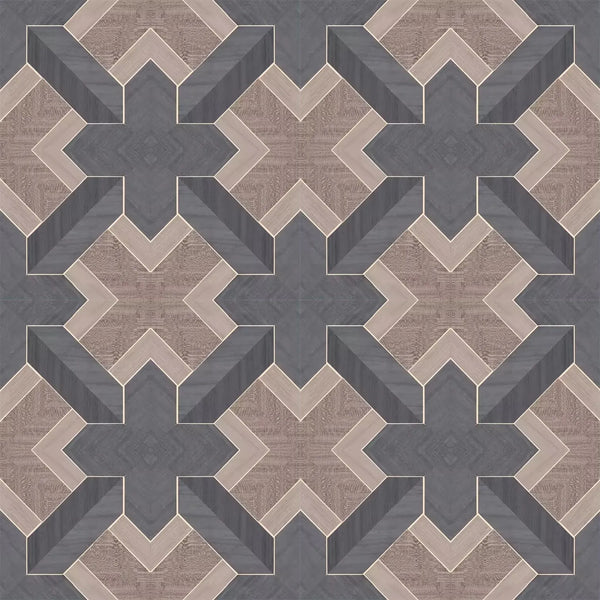 Wallpaper installed in a room showing its full pattern, color