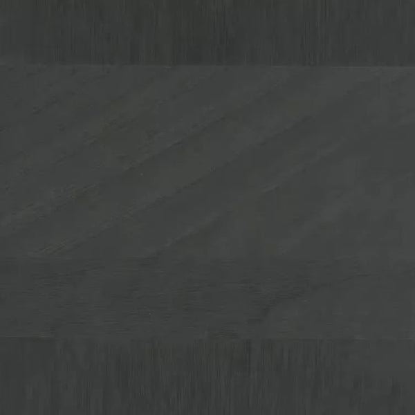 Closeup of a wallpaper showing its Black, Geometric, Wood-veneer pattern, color, and subtle texture.