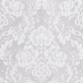 Closeup of a wallpaper showing its Contemporary, Floral, Monochrome, Two-tone pattern, color, and subtle texture.