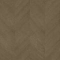 Closeup of a wallpaper showing its Brown, Geometric, Wood-veneer pattern, color, and subtle texture.