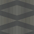 Closeup of a wallpaper showing its Black, Contemporary, Geometric, Monochrome pattern, color, and subtle texture.